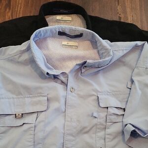 Columbia Men's Light Blue Shirt Jacket